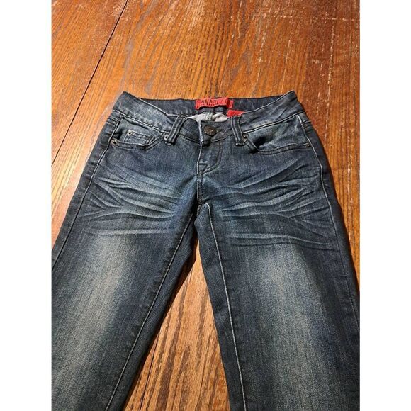 Size 0 Zanadi Low Rise Denim Blue Jeans with Pockets and Belt Loops Casual Pants - Picture 2 of 3